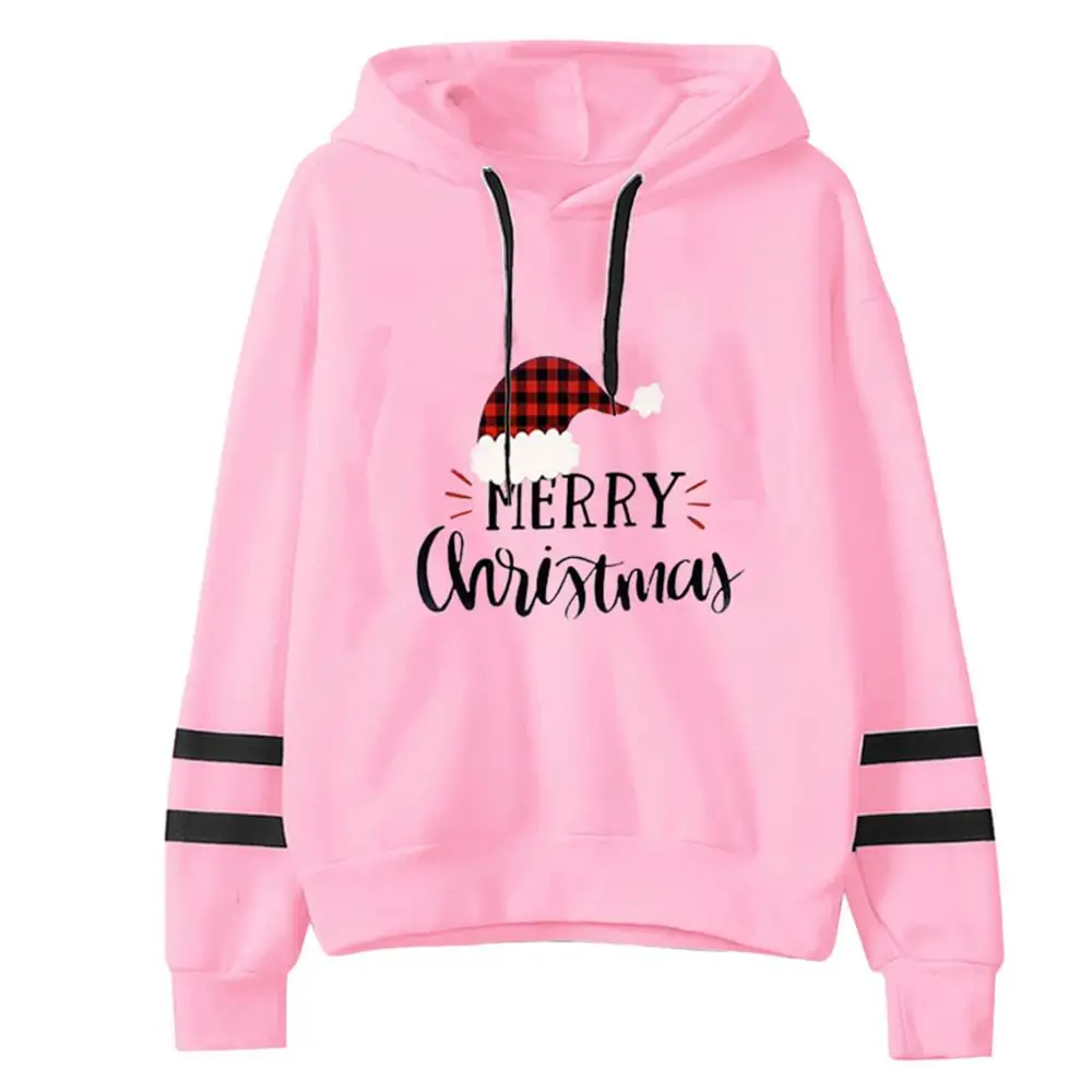

Christmas Hoodies Sweatshirt Women Autumn Casual Long Sleeve Hoodie Pullover Sweatshirts Jumper Hooded Tracksuits Sportswear