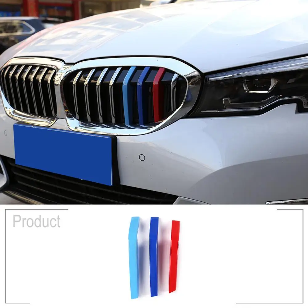 3 шт. декоративные полоски для переднего гриля BMW G20 серии 2019 2020 года | Автомобили и
