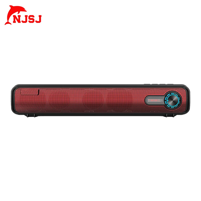 Новая компьютерная Колонка NJSJ 2021 с объемным звуком колонка сабвуфером для ПК