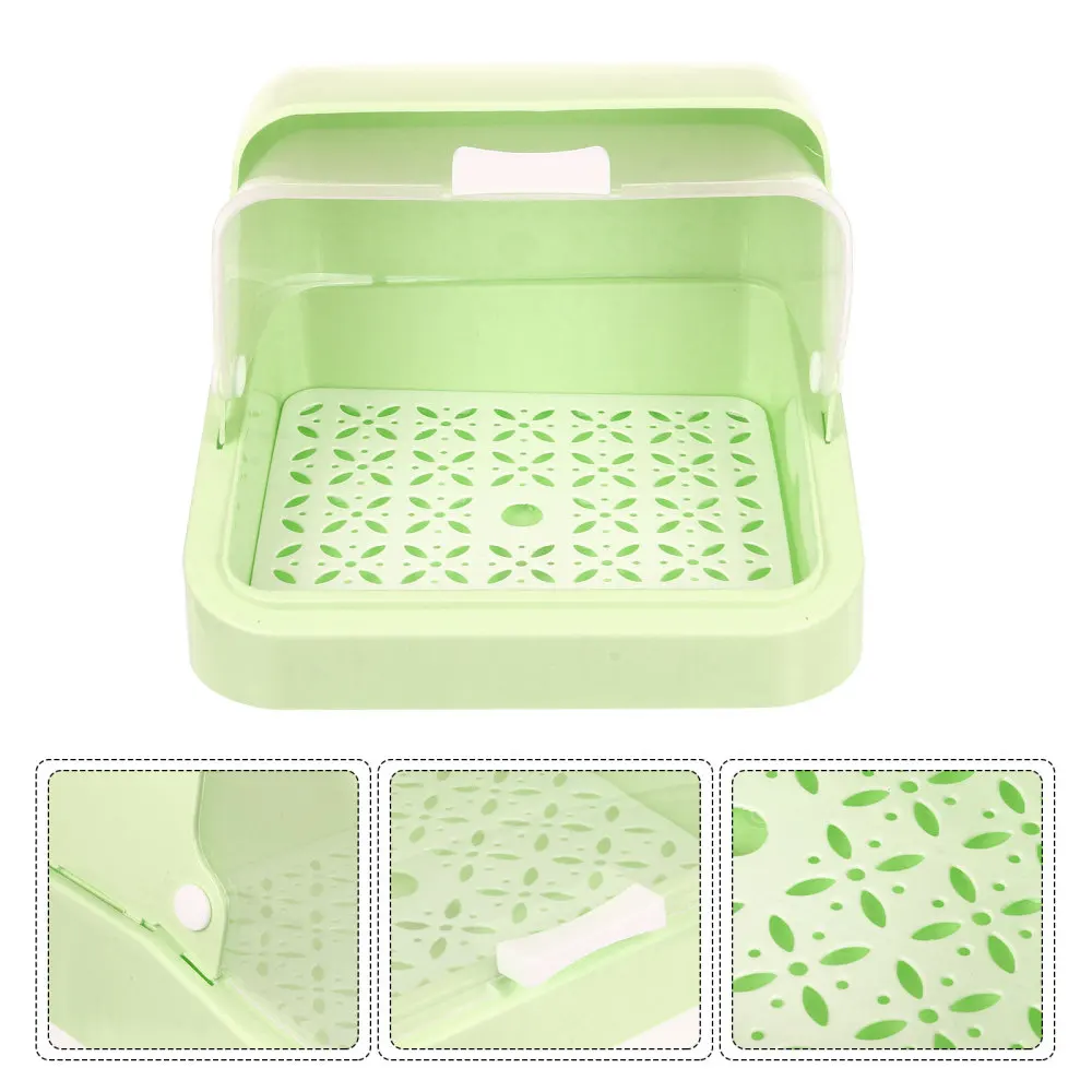

1Pc Baby Bottle Storage Box Baby Cutlery Storage Container with Draining Tray