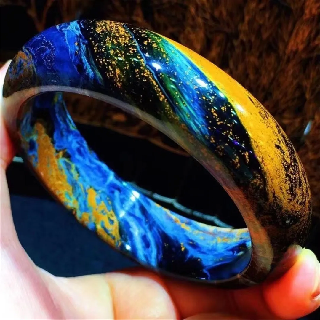 

Браслет из натурального пьестерситового камня для женщин и мужчин, Подарочные ювелирные украшения с кристаллами 16 х8 мм, бусины из драгоцен...