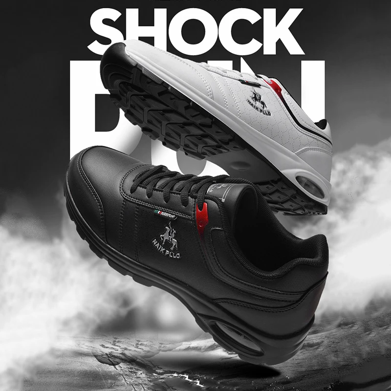 

NEW Men's Sneakers Air Cushion Comfortable Golf Sports Coach Men's Lightweight Sneakers Spring Professional Golf Shoes Leather