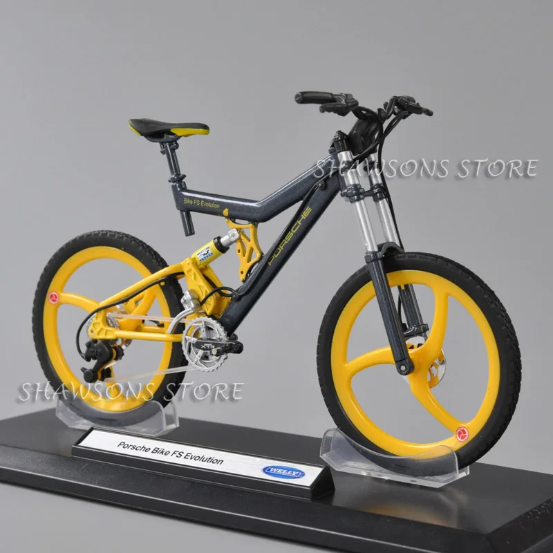 

Welly масштаб 1:10 литая металлическая модель велосипеда игрушки горный велосипед FS Evolution миниатюрная Реплика сборная
