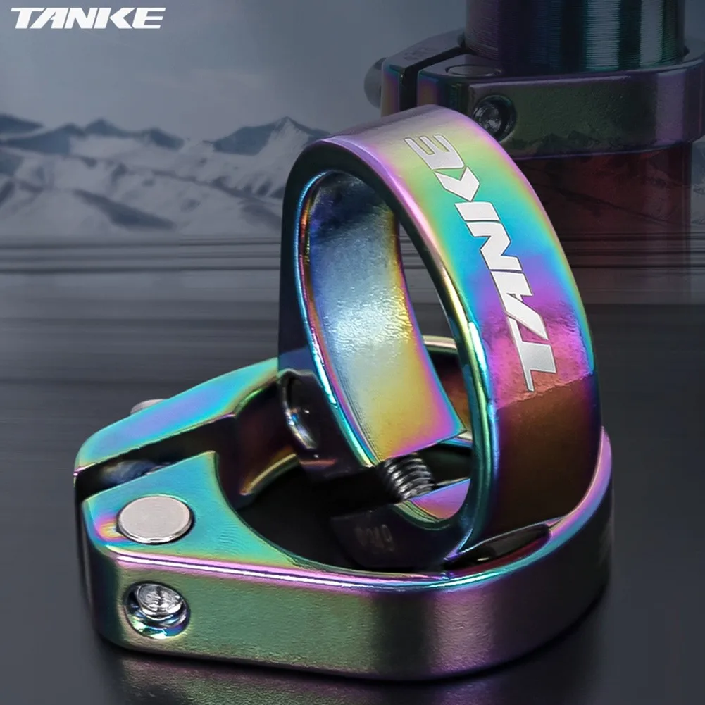 

TANKE MTB Road Bike Aluminum Alloy Seat Post Clamp 31.8/34.9mmMTB Seatpost Clamp
