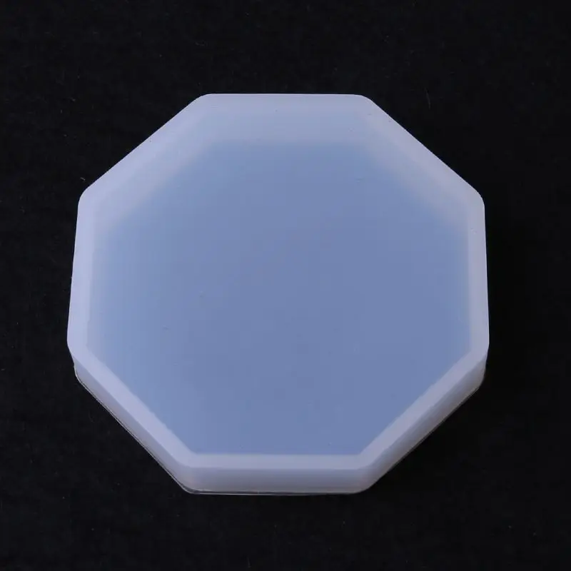

4 Pcs/set DIY Cup Pad Crystal Epoxy Mold Heart Rhombus Shape Coaster Molds