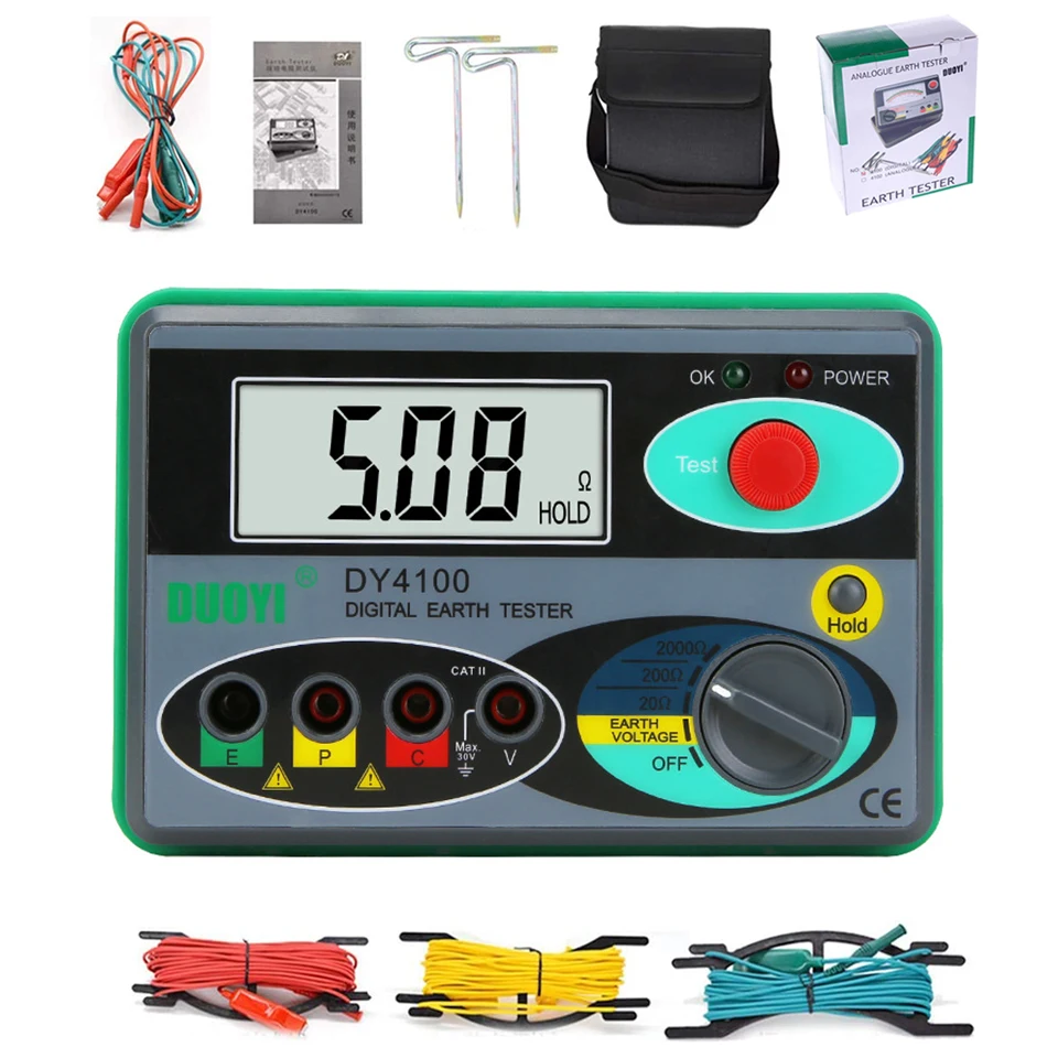 Мегаомметр тестер сопротивления реальный цифровой заземления 0 2000 ом изоляции