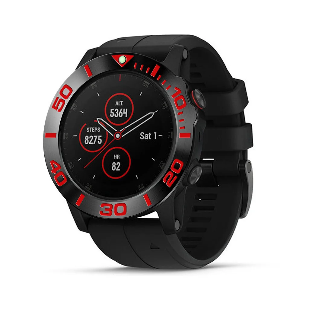 Брендовый чехол для смарт-часов Garmin Fenix 5X Plus металлический с кольцом часов защита
