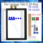 Новый сенсорный экран 10,1 дюйма для Lenovo Tab 3 10 Plus TB X103 X103F, стеклянный ЖК-дисплей, внешний дигитайзер, сменная Передняя стеклянная панель