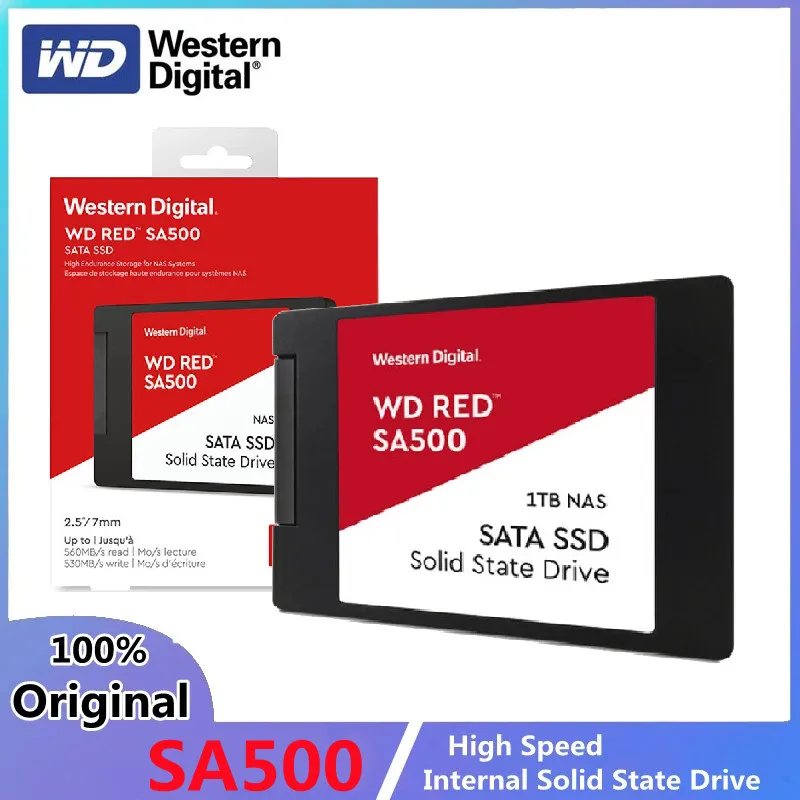 

Original Western Digital Red 4TB 2TB 1TB 500GB SSD SA500 2.5" Internal Solid State Drive SATAIII Hard Disk For Laptop PC