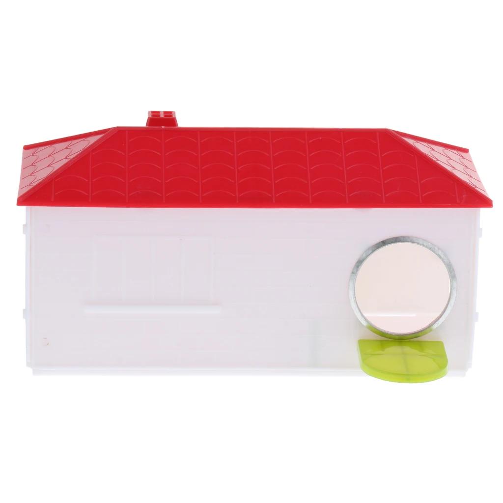 Маленькая пластиковая клетка для домашнего разведения гнездо птиц попугаев