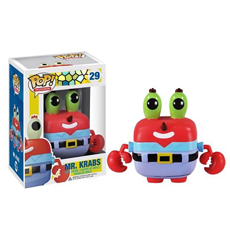Funko поп! Новый MR. KRABS Модель ПВХ Коллекция Фигурки игрушки для подарки на день