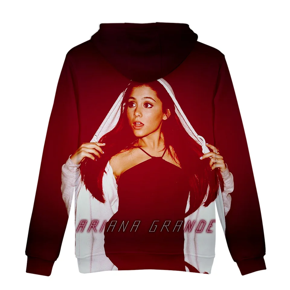Милые Удобные толстовки Ariana Grande 3D для женщин/мужчин СПАСИБО следующая певица Ариана Гранде 3D Harajuku девушка толстовки