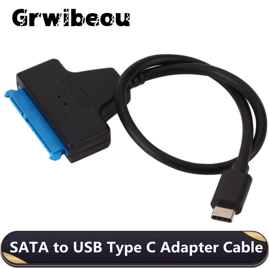Переходник USB 3 1 с C на SATA высокоскоростной кабель-адаптер типа для жестких дисков