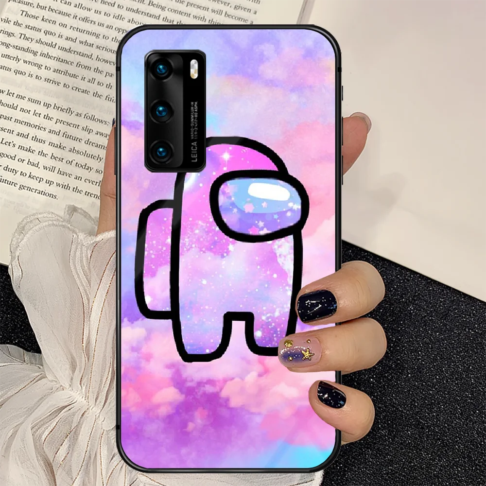 

Game Us Among Hot Phone Tempered Glass Case Cover For Huawei P Nova Mate 5T 20 30 40 E Pro Lite Smart 2019 2021 Fashion Luxury