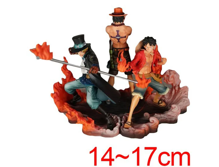 

3pcs/set One Piece DXF Luffy Ace Sabo Anime Collectible Action Figures New Collection New for christmas gift with Retail box