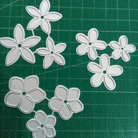 9pcs flower stitched cutting dies craft embossing stamp stencil paper card making template diy adv one scrapbooking dies metal