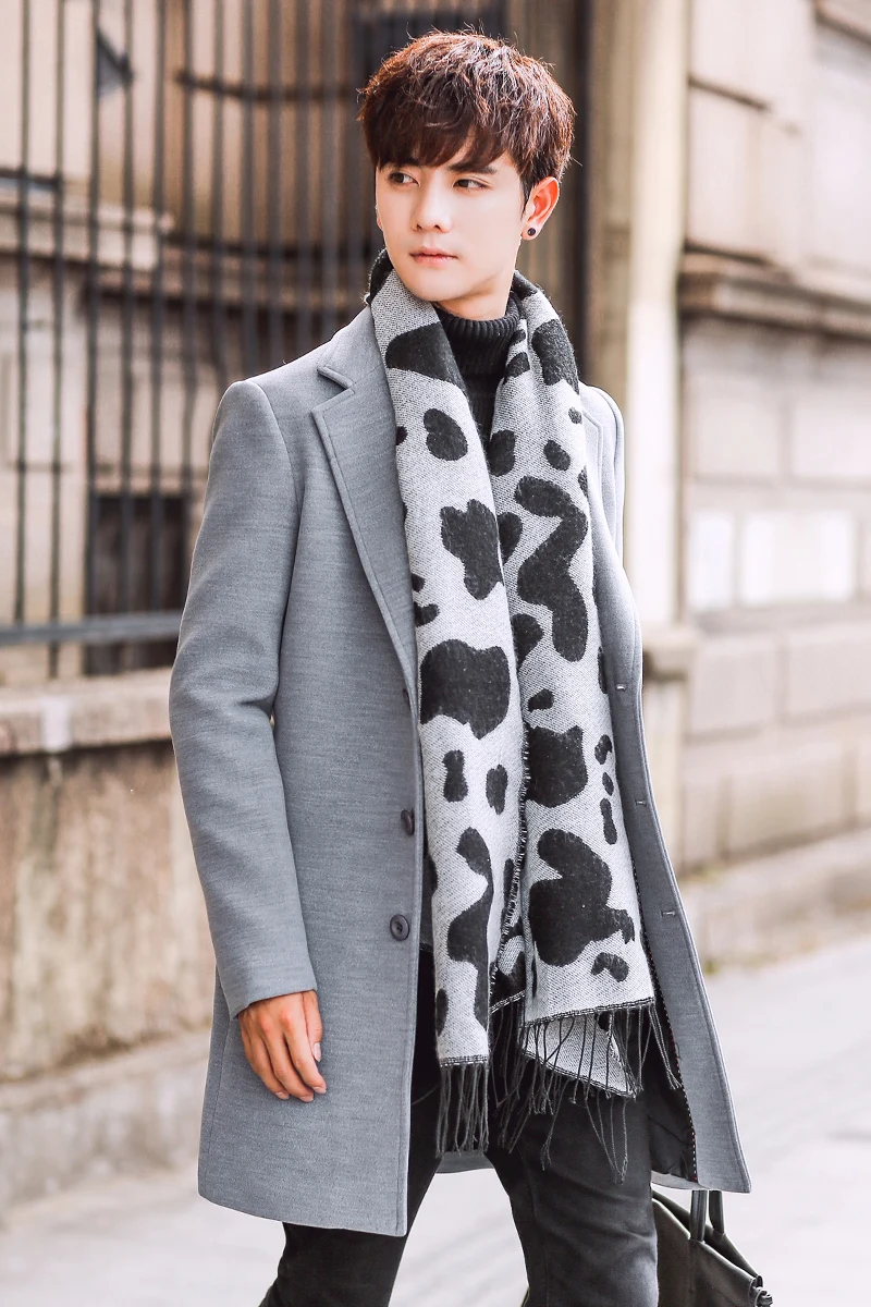 

Good Quality Men Formal Wear Trench Long Jackets Outwear Long Coats Fashion Men Slim Long Jackets Size 5XL