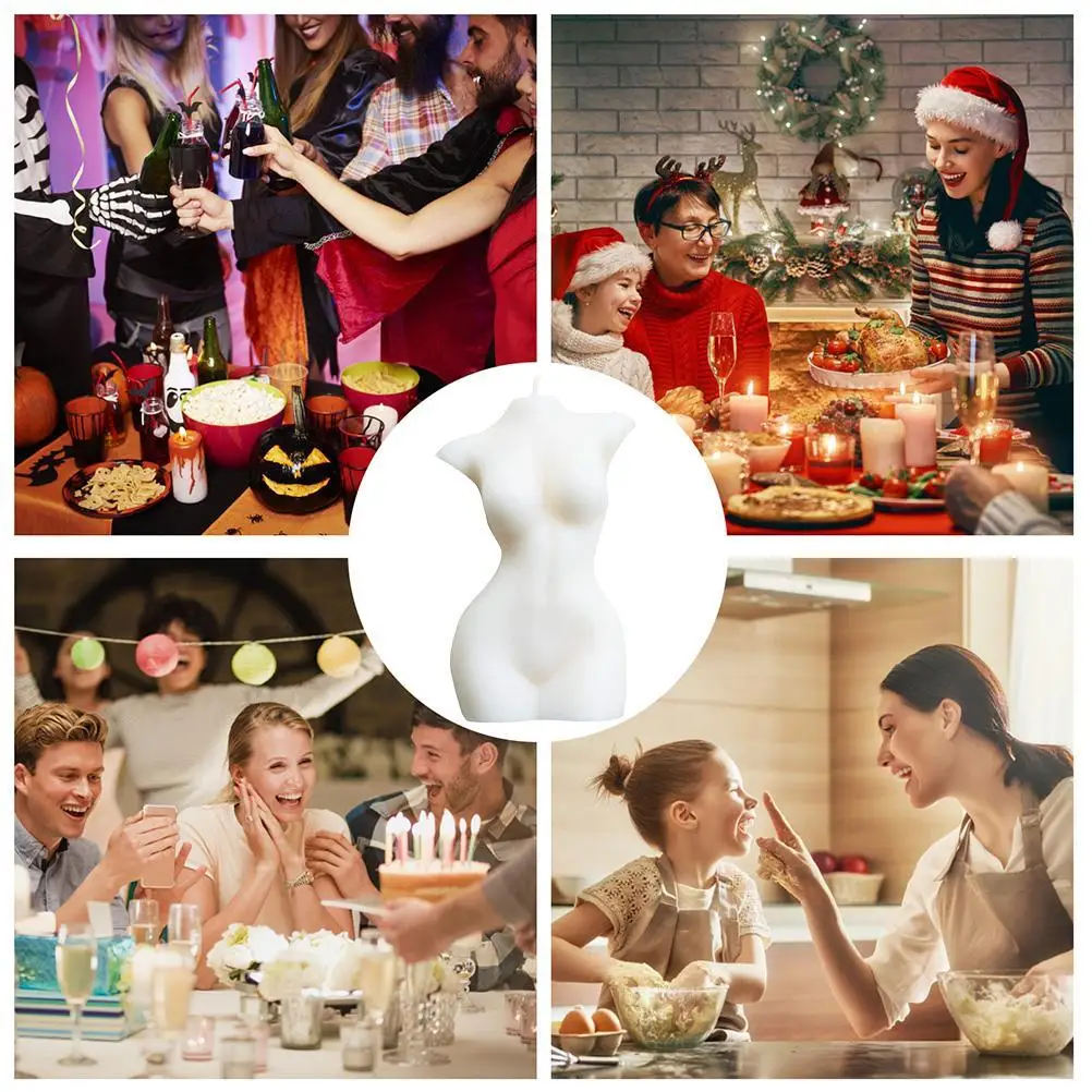 1 шт. Женская Свеча для тела Женский торс искусственный соевый воск