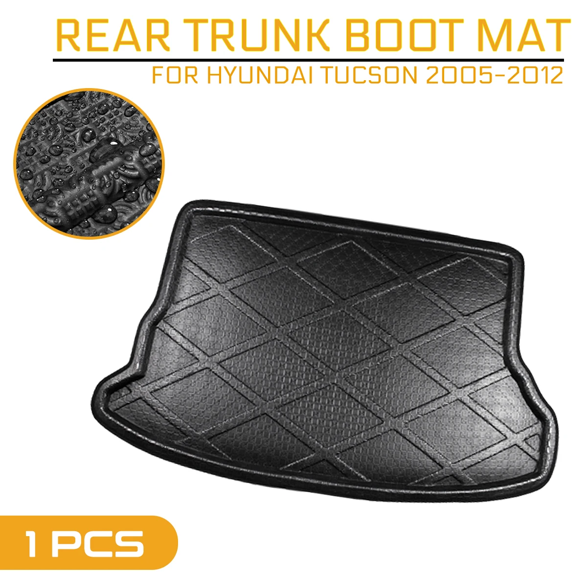 Для Hyundai Tucson 2005 2006 2007 2008 2009 2012 автомобильный напольный коврик Ковер задний
