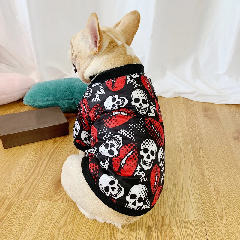Мопс одежда французская для бульдога зимняя Пудель Bichon Schnauzer Corgi курта собак