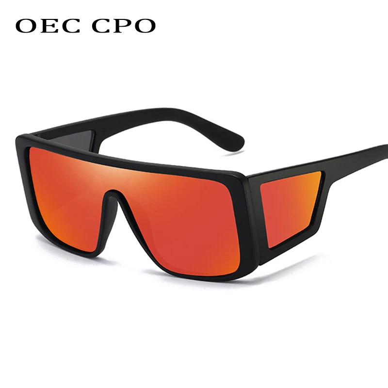 OEC CPO большие цельные солнцезащитные очки женские брендовые дизайнерские