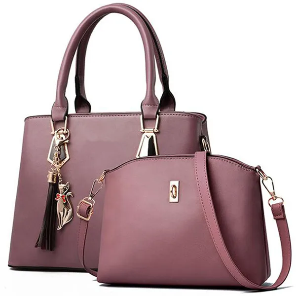 Light purple Брендовые женские композитный мешок кольцо вечерние кошелек женская сумка-мессенджер через плечо сумочки сумки Ленточки котенок орнамент - Цвет: Light purple