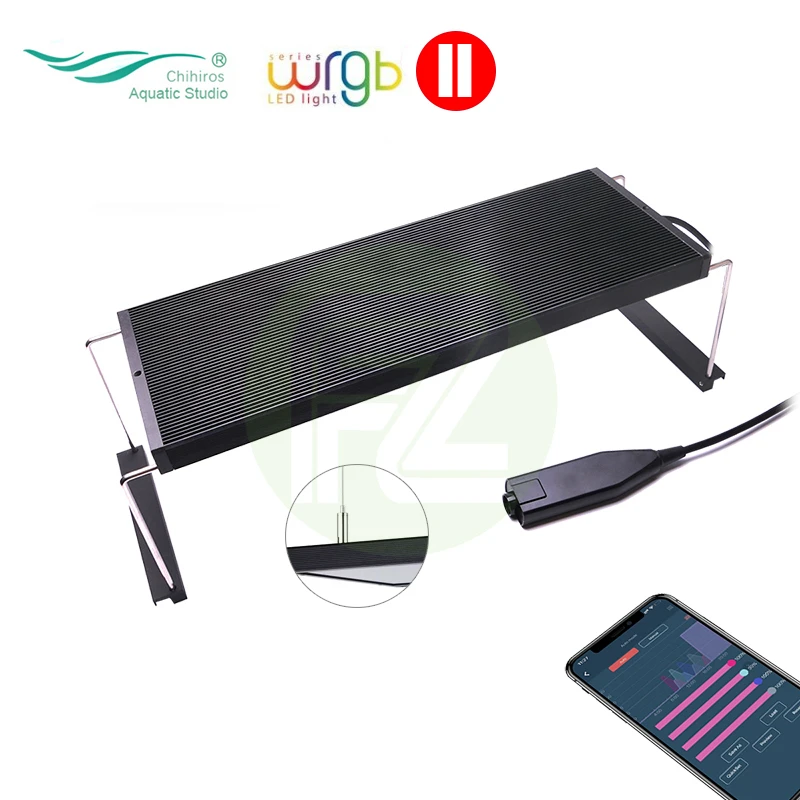 

Светодиодный светильник для аквариума WRGB 2, обновленный, для аквариума, RGB, с полным спектром, управление через приложение, светодиодный свет...