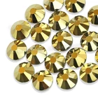 Стеклянные Блестящие Стразы для ногтей AAA, золотистые, без исправлений, все для 3d ногтей, маникюрный дизайн, стразы, блестки