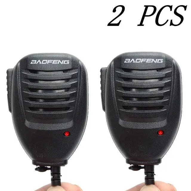 2pcs Baofeng BF-V9 радио спикер микрофон для портативного двухстороннего радио портативная рация BFV9 - Цвет: 2pcs