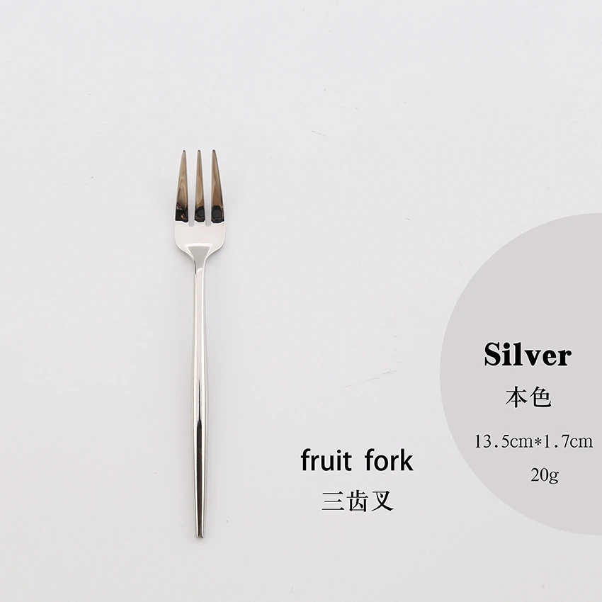 High Quality Gold Cutlery Set Stainless Steel Portable Dinnerware Set Mirror Polishing Food Steak Fork Spoon Knife Chopstick 1pc - Цвет: 15