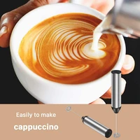milk frother handheld electric whisk portable rechargeabledrink mixer for cappuccino latte hot chocolate matcha