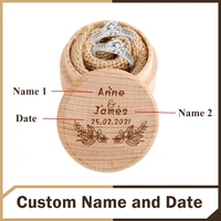 wooden ring boxes gifts wedding customized name and date wood box jewelry storing personalized custom antique presents for lover