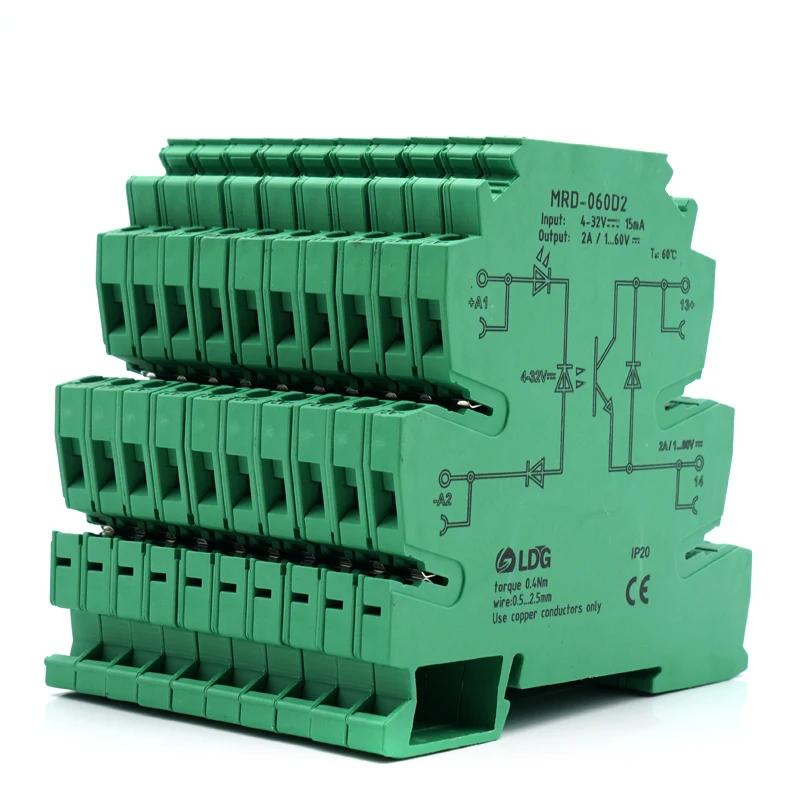 Релейный модуль серии MRD твердотельное реле с выходом SSR постоянного тока 1 А 2 4 а 10