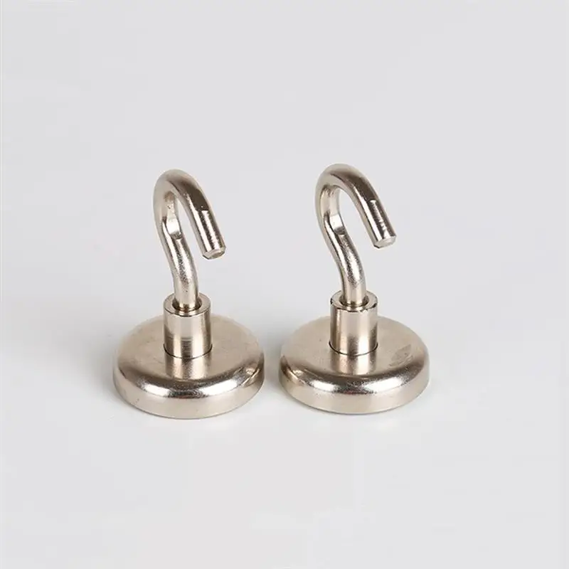 

6Pcs Magnetic Hanging Hooks Holder Strong Magnet Neodymium Hanger For Home Kitchen Wall Hook Coat Cup Hanging Hanger