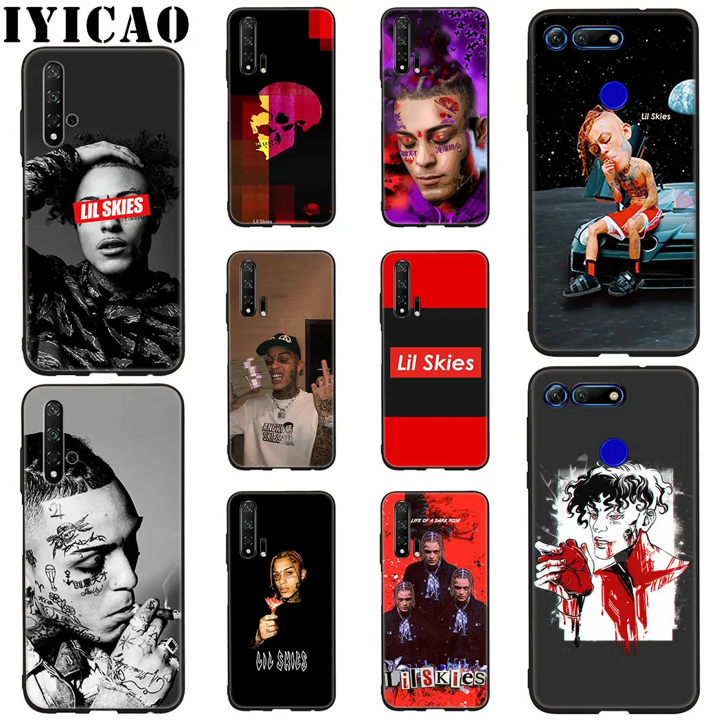 Мягкий силиконовый чехол IYICAO Lil Skies Rapper для Honor View 20 8C 8X8 9 10 Lite 6A 7C 7X 7A 9X20 Pro Note |
