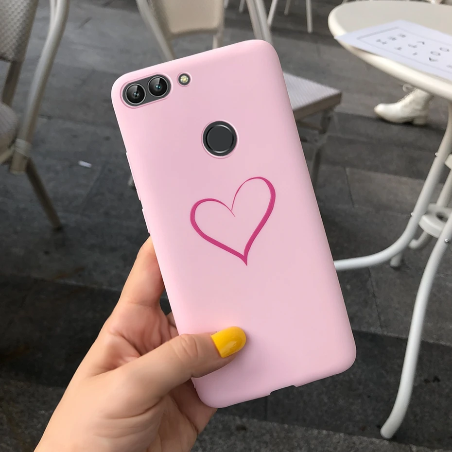 Чехол для Huawei P smart 2018 однотонные Силиконовые мягкие чехлы из ТПУ с рисунком