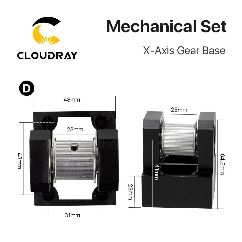 Комплект механических деталей для станка Cloudray LC Gear Base направляющая рельса