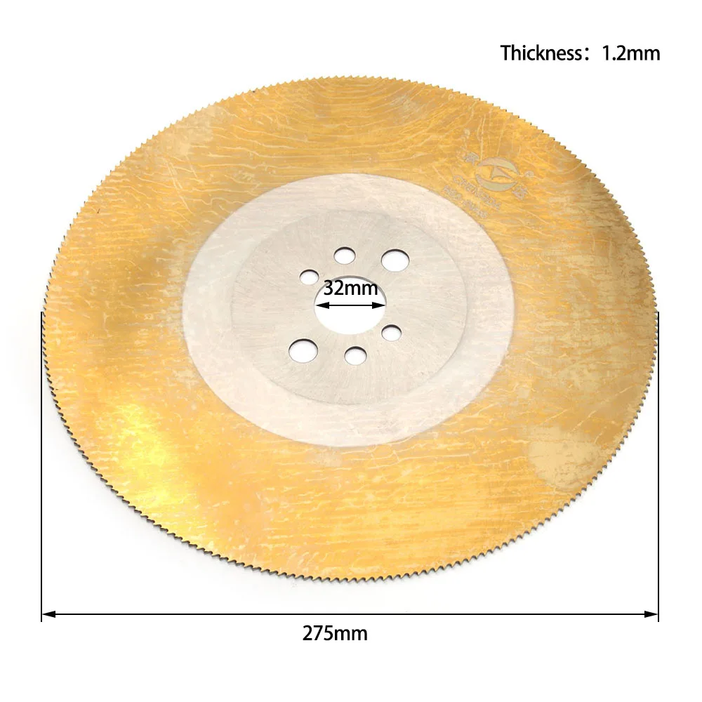 1" /11"/1" M2 HSS циркулярная Пила диск для резки металла меди из железа из нержавеющей стали трубы бар 250/275/300 мм желтый 1 шт