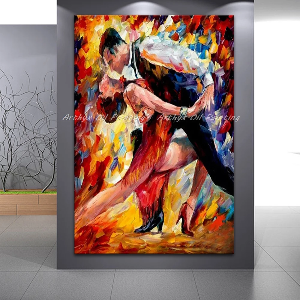 Современные абстрактные настенные картины Arthyx богатая текстура картина маслом