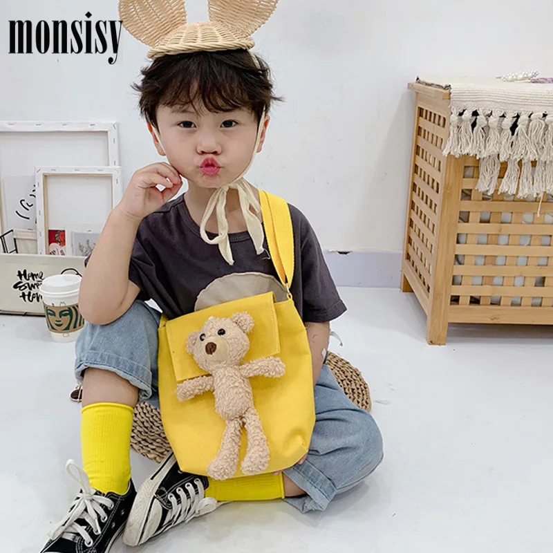 Кошелек и сумочка Monsisy унисекс для мальчиков девочек тканевый детский бумажник