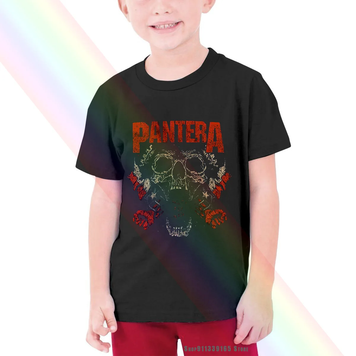 Футболка Pantera мужская черная с рисунком металлическая рок группа тяжелым желобом