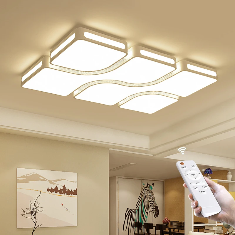 

Padn Modern LED Ceiling Lamp Chandelier Side-emitting Rectangular Living room Bedroom Dining room Household Indoor Lamps