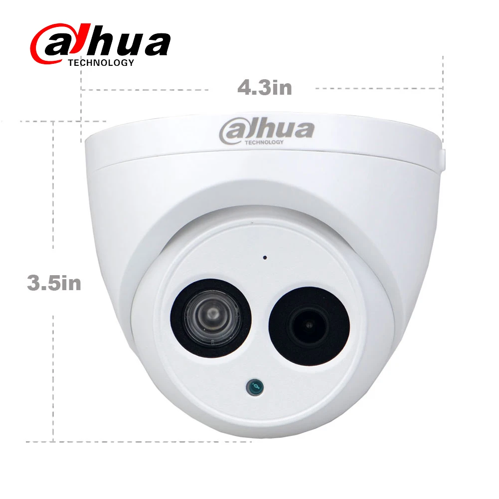 Dahua IPC-HDW4433C-A 4MP HD POE сетевая ИК купольная IP камера Starlight Встроенный микрофон CCTV камера Замена IPC-HDW4431C-A