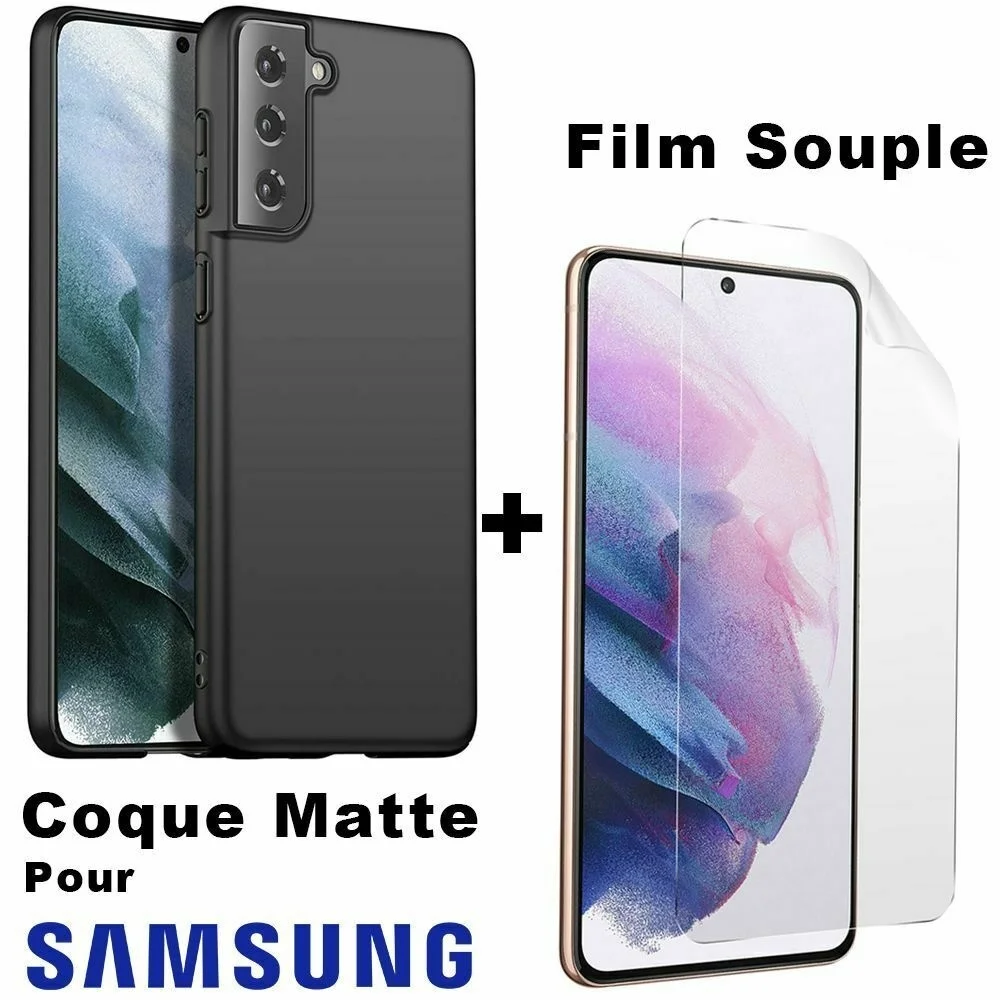 

Coque For Samsung S21 Plus S21 Ultra S20 S10 S9 S8 S7 Antichoc + Film Protection