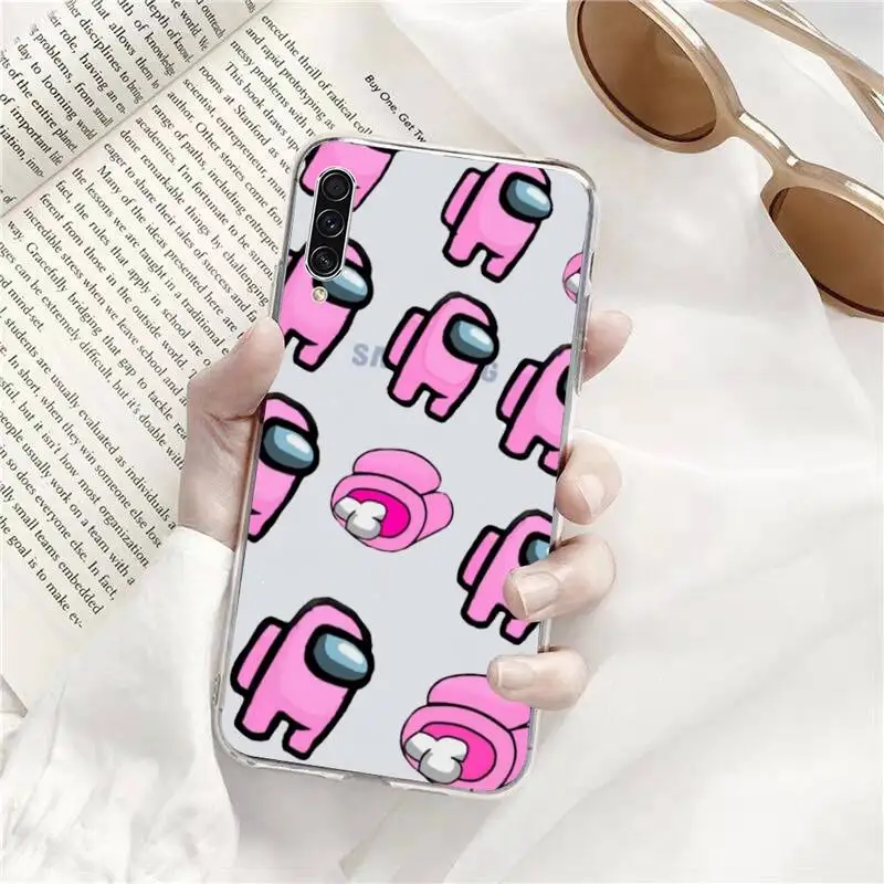 

among us cute hot game Phone Case Transparent for Samsung A71 S9 10 20 HUAWEI p30 40 honor 10i 8x xiaomi note 8 Pro 10t 11