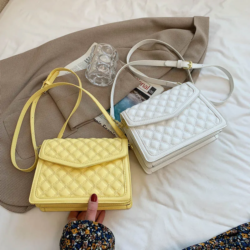 

Tote Bag Women's Bag 2021 Bags For Women 2020 New Luxury Handbags Lingge Portable Small Square Bag