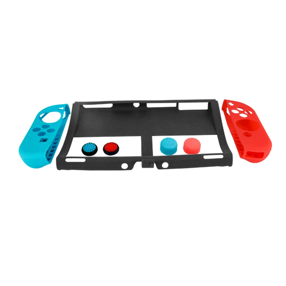 

7 in 1 Non-Slip Silicone Thumb Grips Caps Protective Cover Anti-Slip Controller Game Accessories for Switch OLED