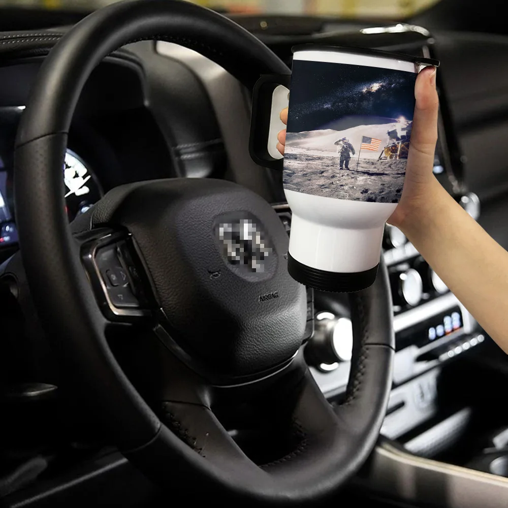 Астронавт космическая луна кружки для путешествий стаканы с двойными стенками