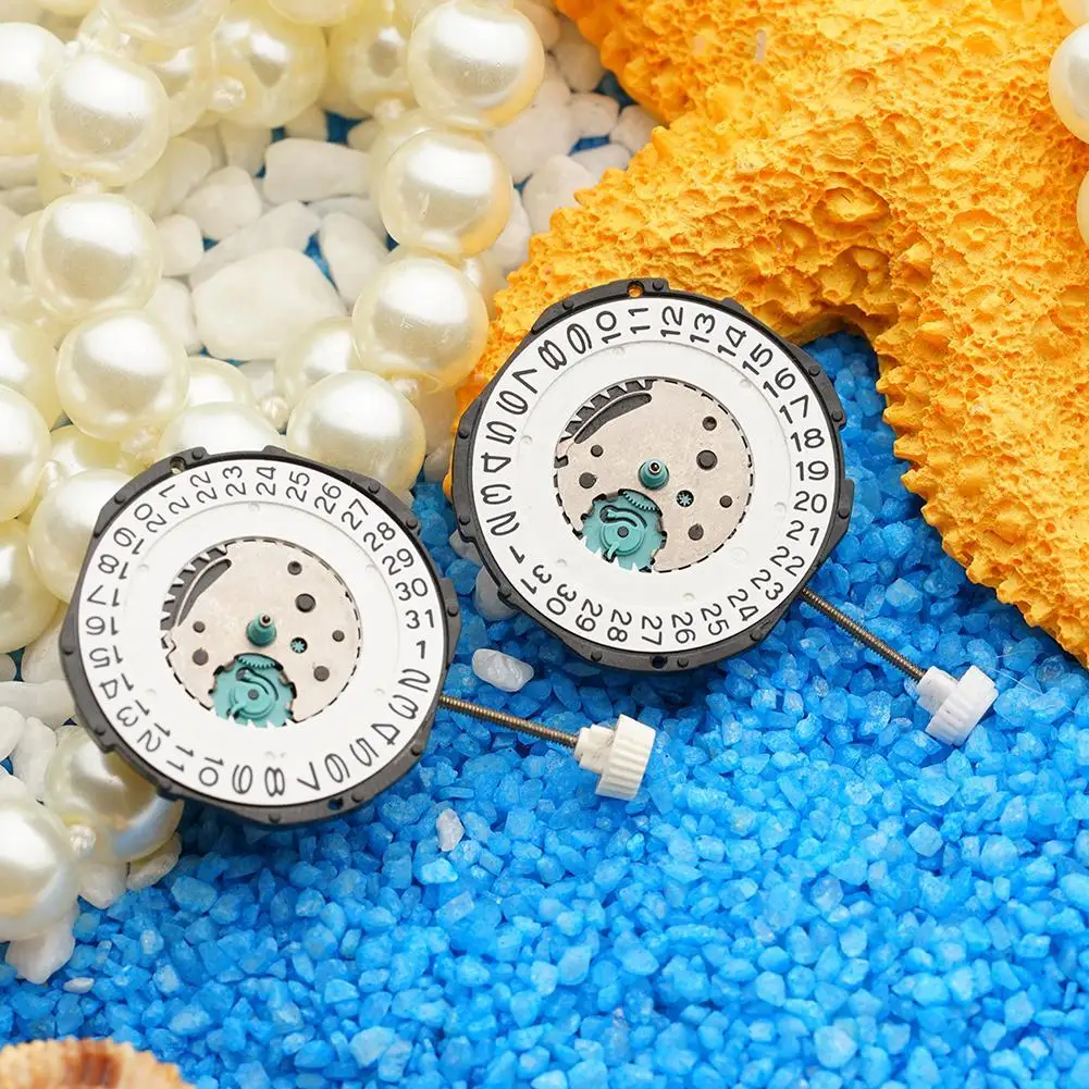 Кварцевый механизм Sl28 новый высококачественный оригинальный календарь сменные часы аксессуары в комплект