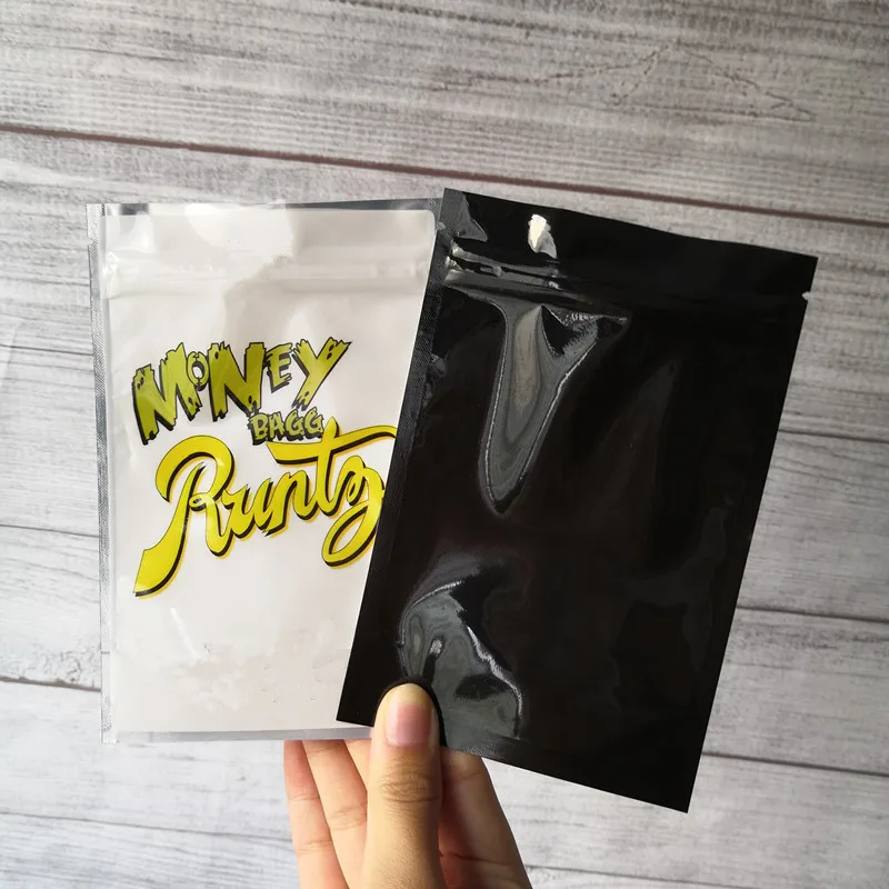 100 шт./лот влагонепроницаемые мешки на молнии из майлара 3 5 г толстые для